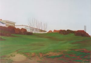Petra Trenkel: Park I, 2002, Öl auf Nessel, 80 × 120 cm