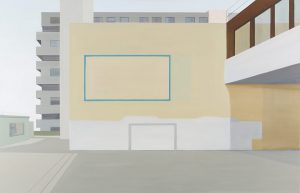 Petra Trenkel: Front de Seine I, 2013, Öl auf Nessel, 110 × 170 cm