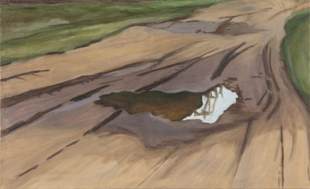 Petra Trenkel: Redlin IV, 2015, Öl auf Nessel, 55 × 90 cm