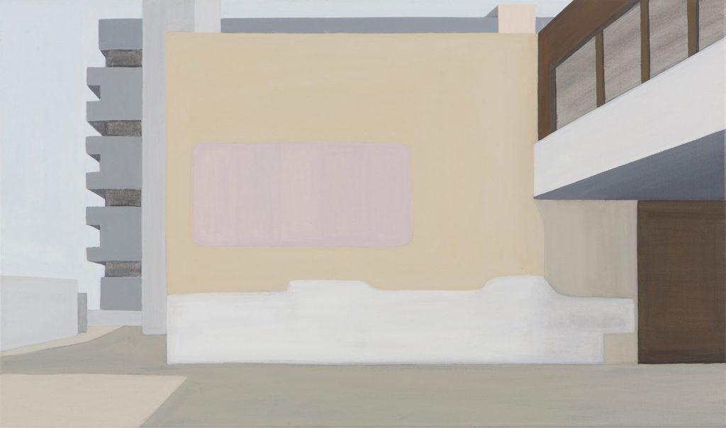 Petra Trenkel: Front de Seine I, 2013, Öl auf Nessel, 65 × 85 cm