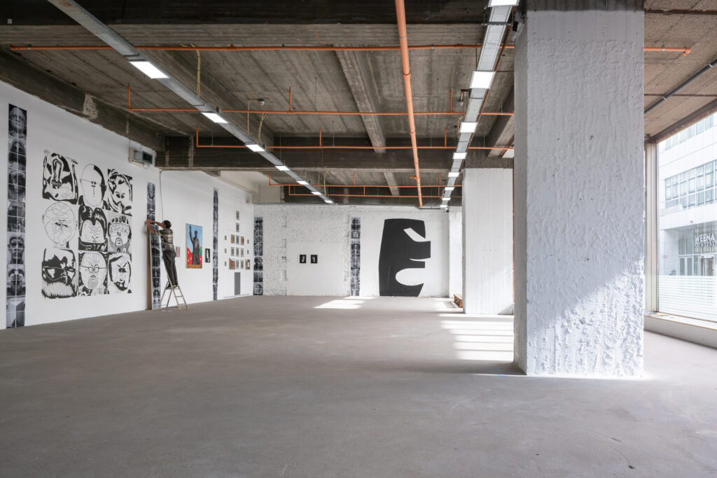 Petra Trenkel: Ausstellungsansicht 1, Nieuwe Werk, Hilton Art Lab, 2021