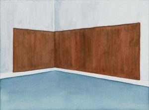 Petra Trenkel: Paneele, 2010, Aquarell auf Papier, 23 × 31 cm